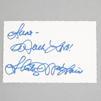 SKÅDESPELARE, 17 st, bla Graucho Marx och Woody Allen, egenhändiga.