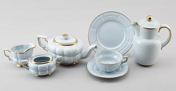 TESERVIS, 25 delar, flintgods, "Grand", Arthur Percy, Gefle. Modellen formgiven 1930.