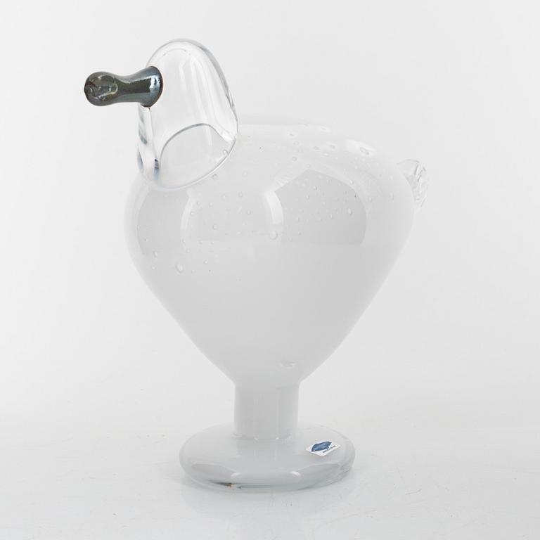 Oiva Toikka, a glass sculpture of a bird, "Kajava", Nuutajärvi Notsjö, Finland 1983-94.