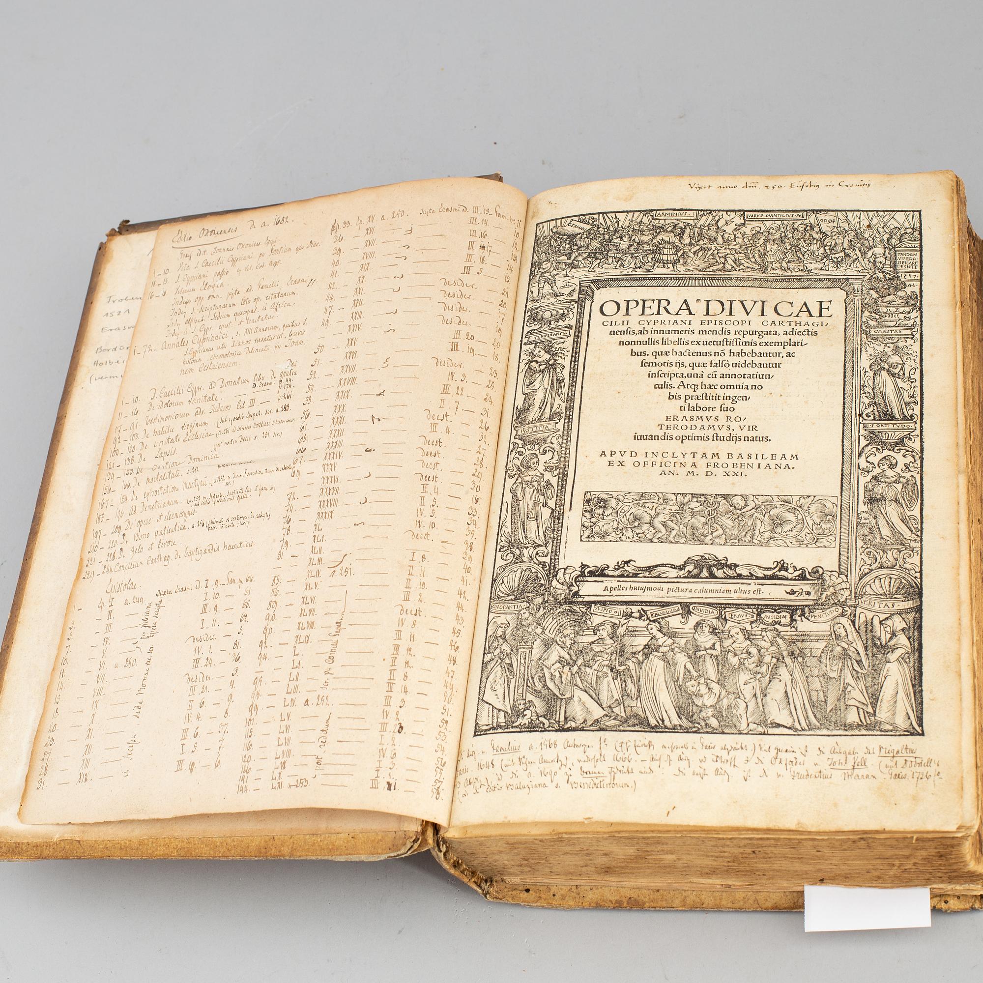 BOOK, Printed by Froben, 1521.