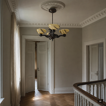 Ceiling lamp, 1920s.