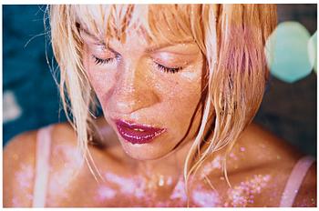 256. Marilyn Minter, "Two Green Flares", 2007.