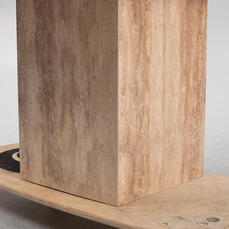 Table, Travertine, Italy, second half of the 20th century.