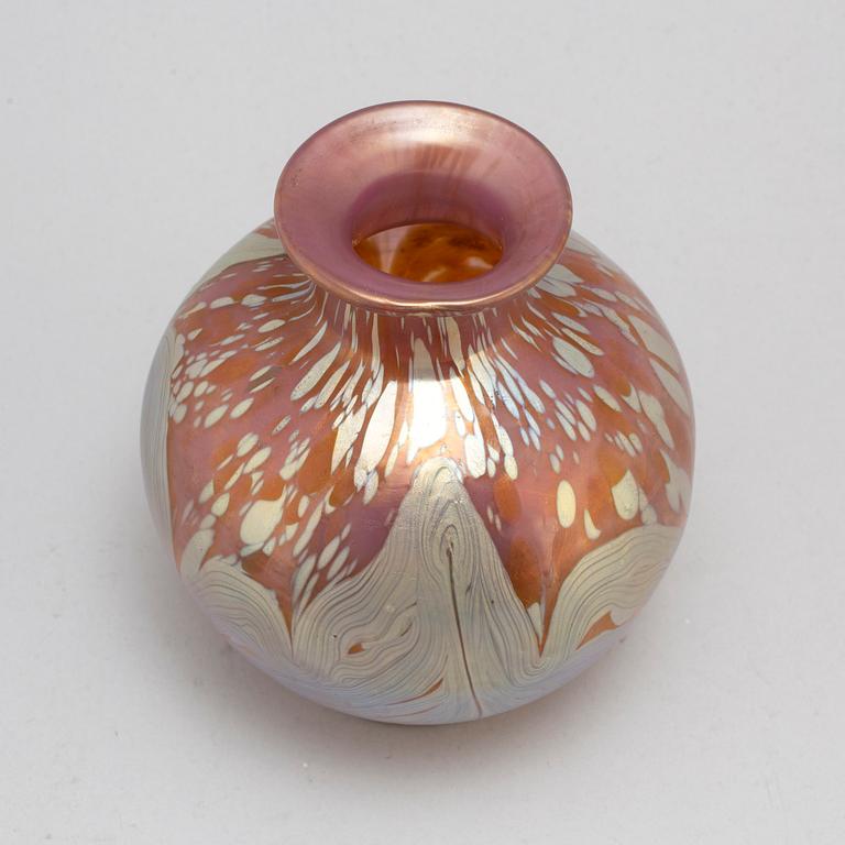 An early 20th Century glass vase from Loetz, Austria.