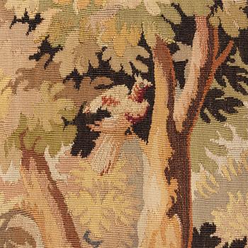 A European 'verdur' tapestry, c. 297 x 290 cm, 17th century.