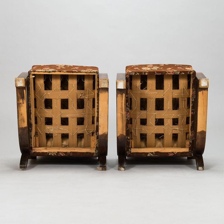 A pair of 1930's '3796' armchairs for Oy Ekwall Ab.