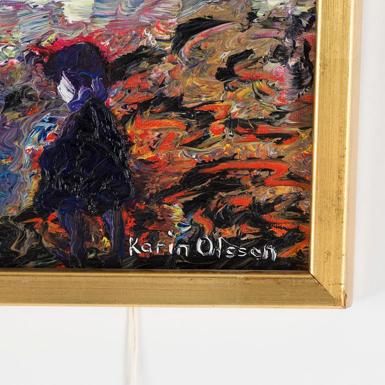 KARIN OLSSON, oil on canvas, signed.