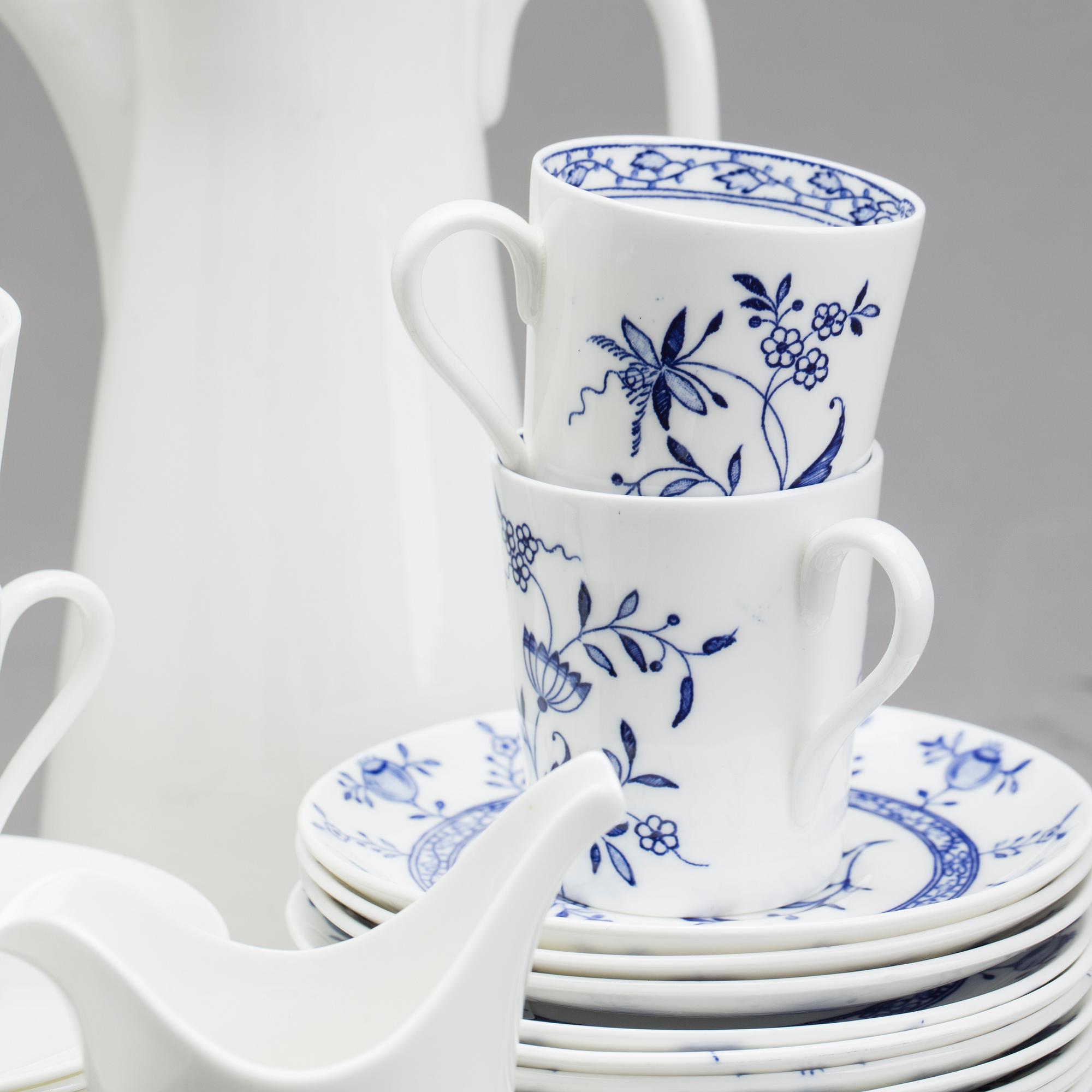 STIG LINDBERG, kaffeservis, porslin, "Dresden" Gustavsberg, 27 delar.