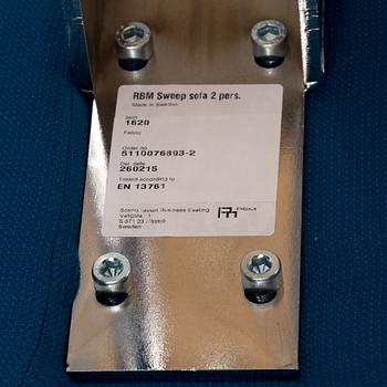 A "Sweep" sofa by Harriet Sørensen for BRM.