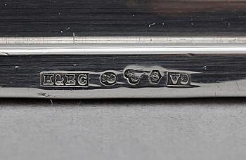 LJUSSTAKAR, 2 par, silver, Ceson, Göteborg 1970/80-tal.