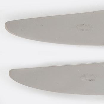 Bertel Gardberg, a silver cutlery set, 'Birgitta', Hopeatehdas oy, Helsinki 1959-1960 (36 pieces).