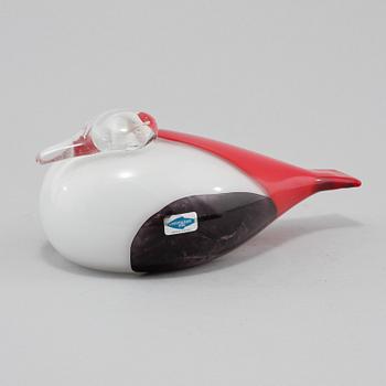 FÅGEL, glas, Oiva Toikka, Nuutajärvi, 1900-talets fjärde kvartal.