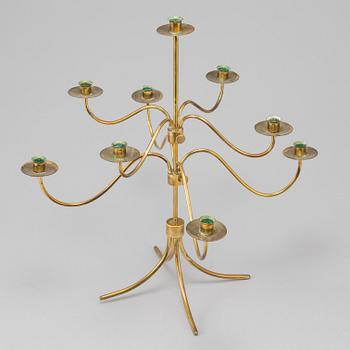 Josef Frank, A brass candelabra, probably Josef Frank for Firma Svenskt Tenn.