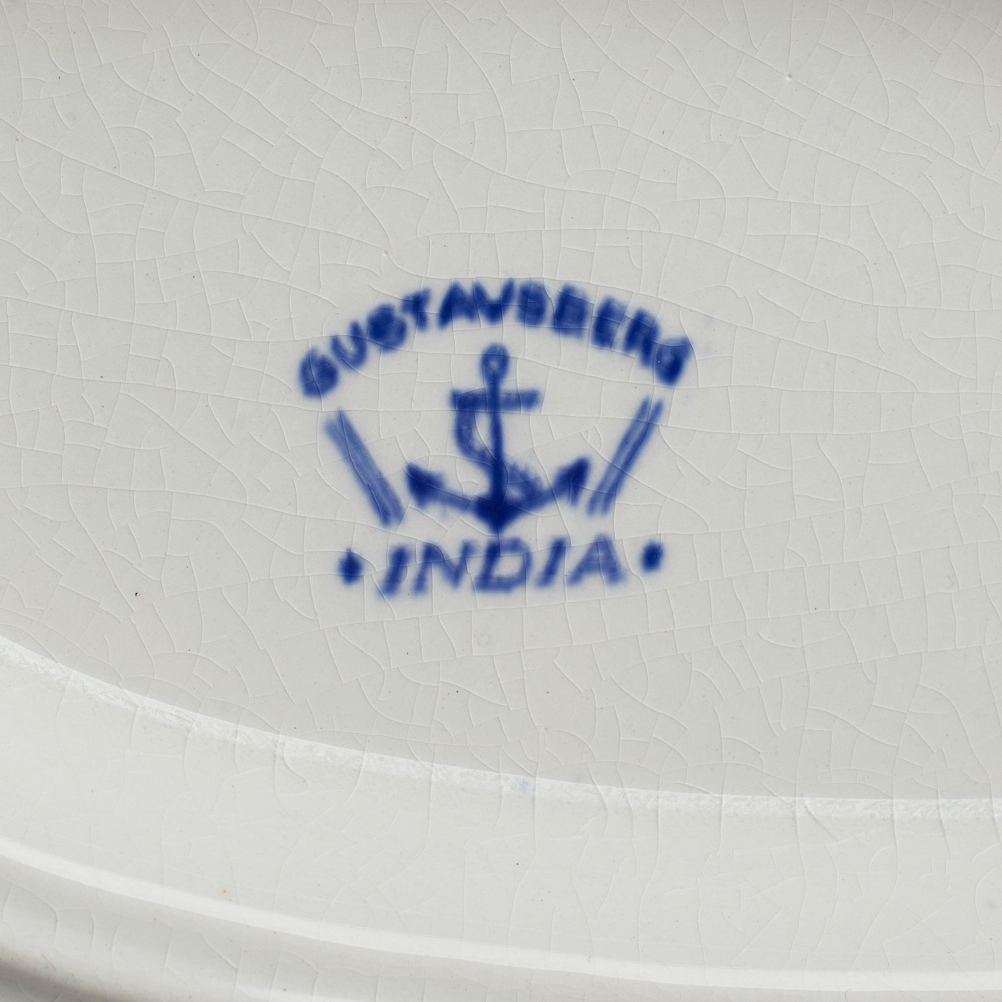 A 96 piece creamware dinner service 'India' from Gustavsberg.