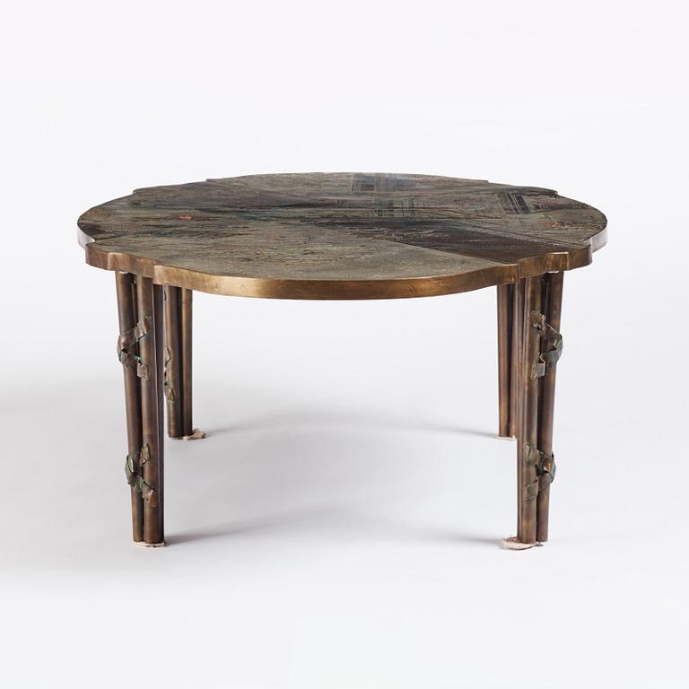 Philip & Kelvin LaVerne, a "Chang Boucher" coffee table, USA 1960s-70s.
