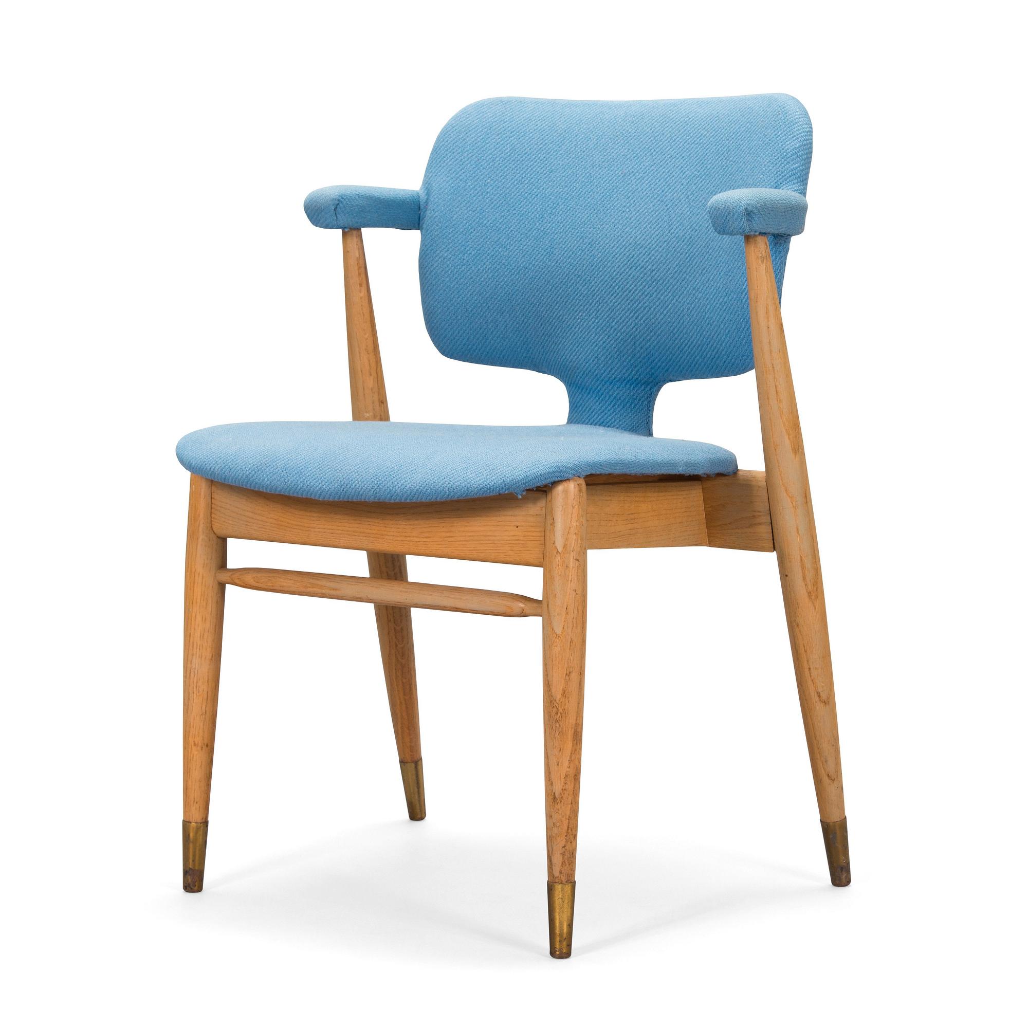 Ilmari Tapiovaara, nojatuoli, "Domus Lux" , valmistajan Lukkiseppo, 1900-luvun puoliväli.