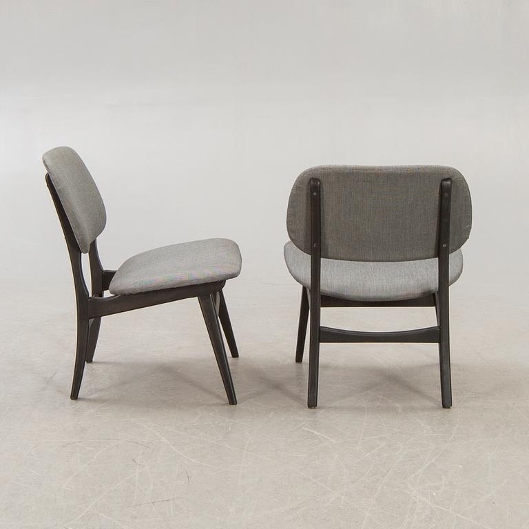 Chairs, a pair, 1950s-60s.