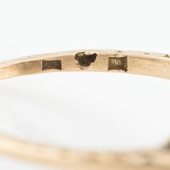 Ring, med gammalslipade och åttkantslipade diamanter.