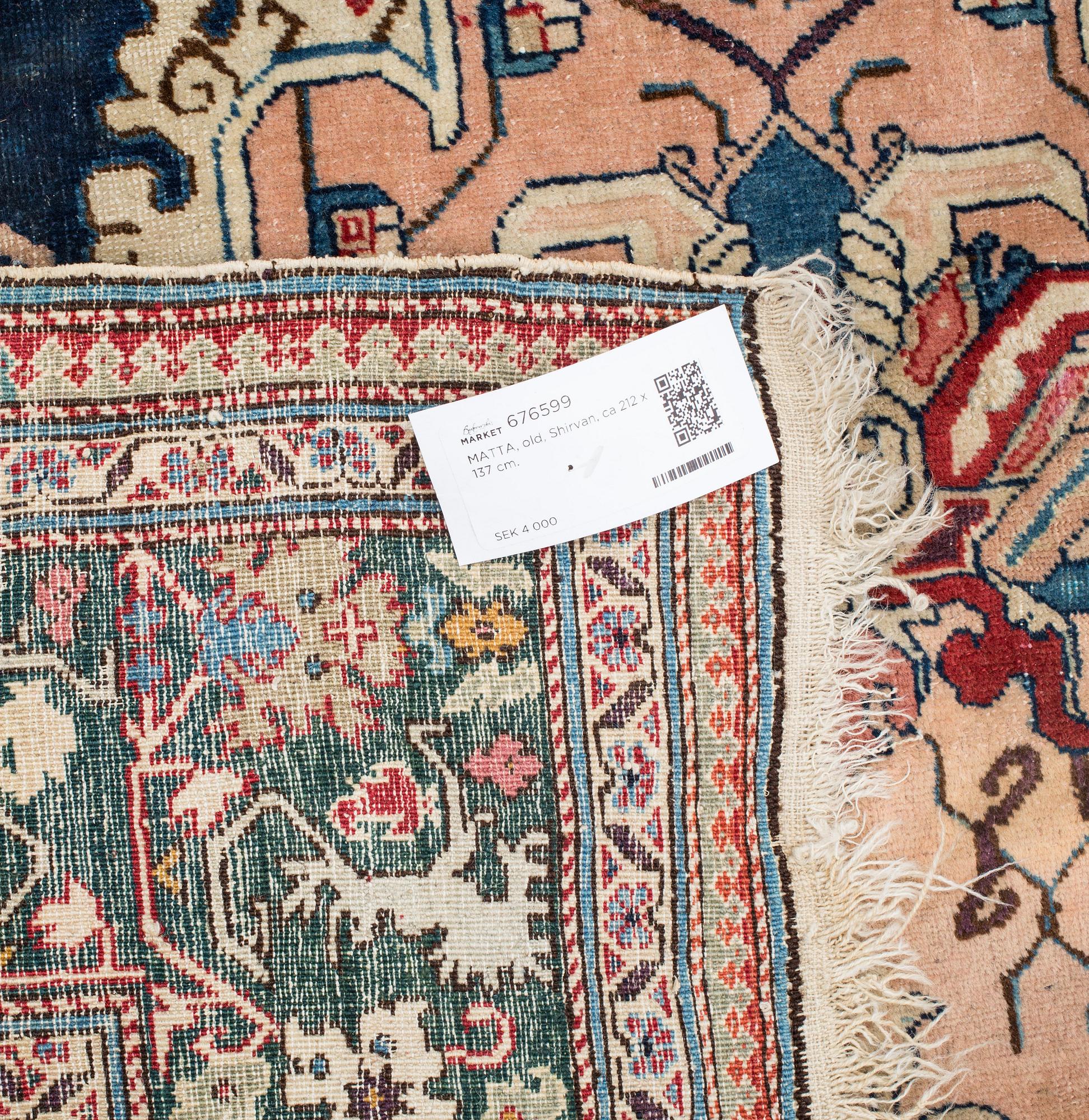 MATTA, old, Shirvan, ca 212 x 137 cm.