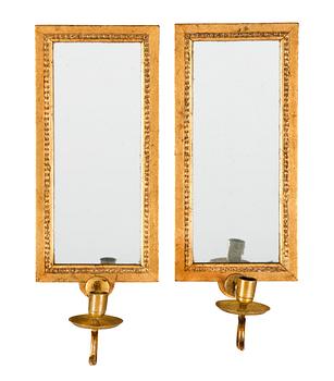 369. A PAIR OF GUSTAVIAN GIRANDOLLES.