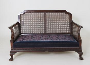 SOFFA, Chippendale-stil.