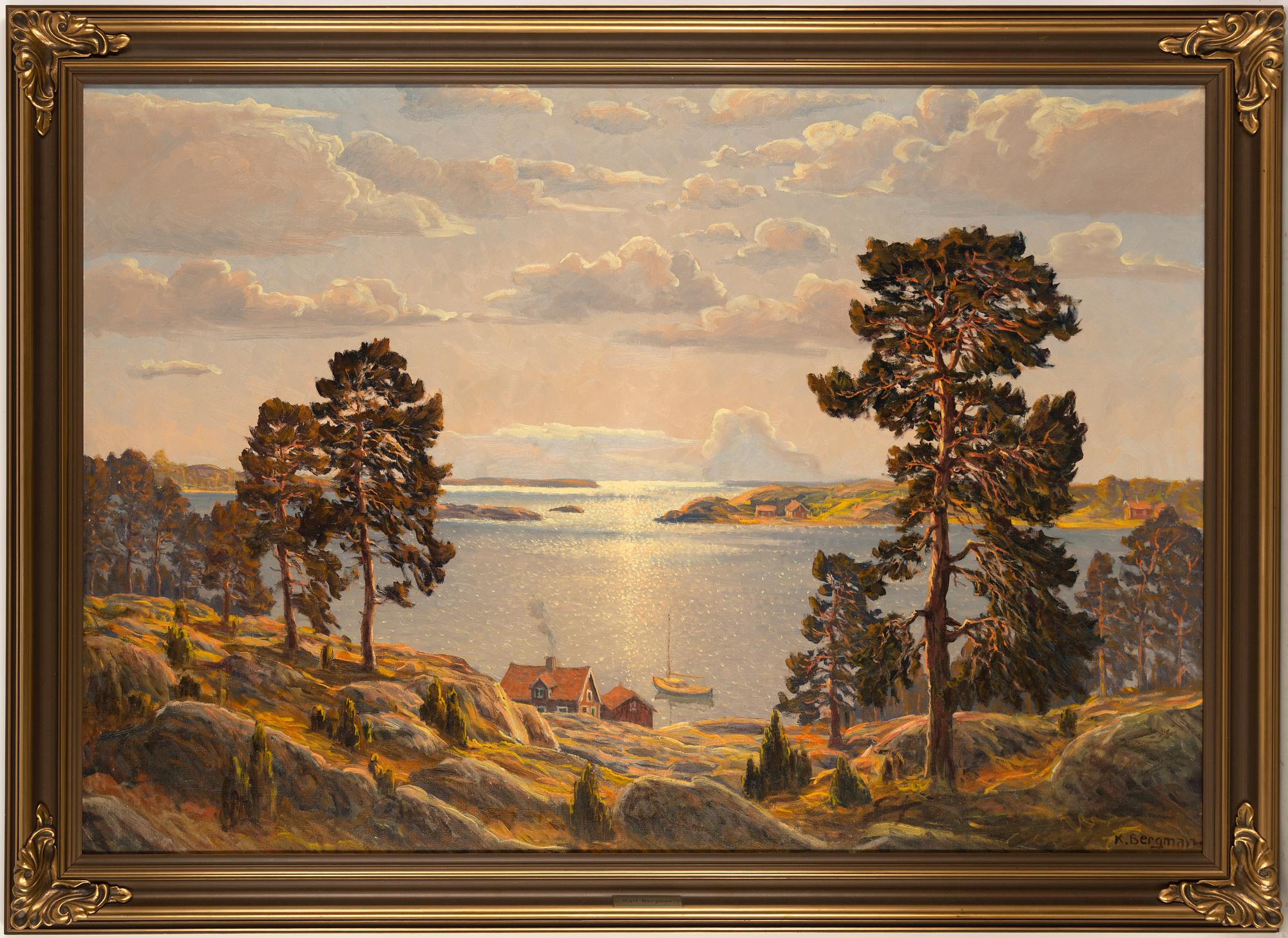 Karl Bergman, oil on canvas, signed.