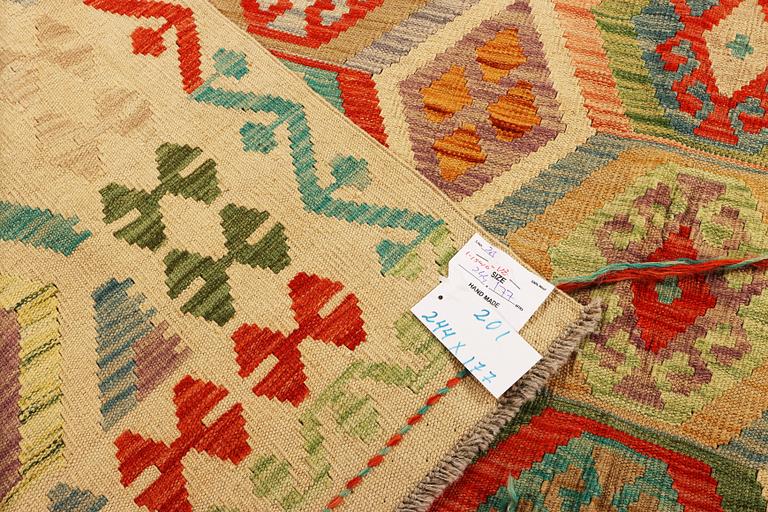 A Kilim ug, Afghanistan, a. 244 x 177 cm.