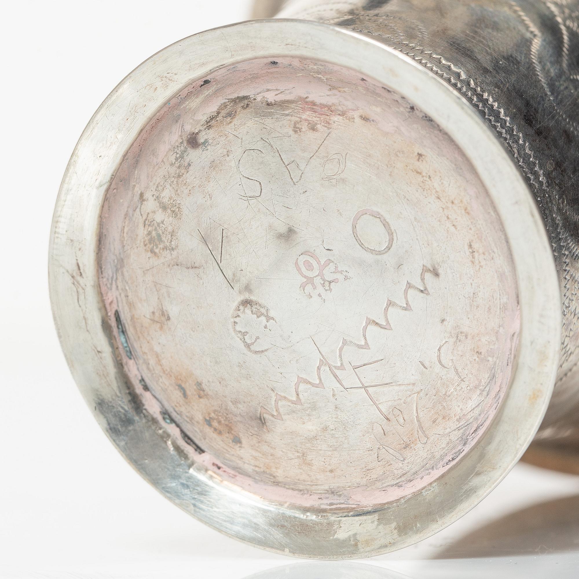 A Swedish silver beaker, marks of Otto Henrik Sjöberg, Falun 1747.