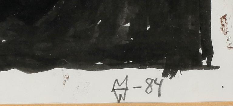 MARTIN WICKSTRÖM, akvarell, sign och dat -84.