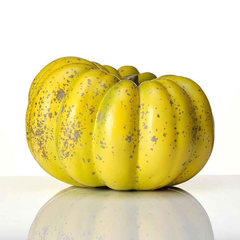 Hans Hedberg, a faience sculpture of a pumpkin, Biot, France.