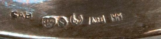 GAB, kaffeservis 3 dlr silver Stockholm 1927, 1933, Stockholm.