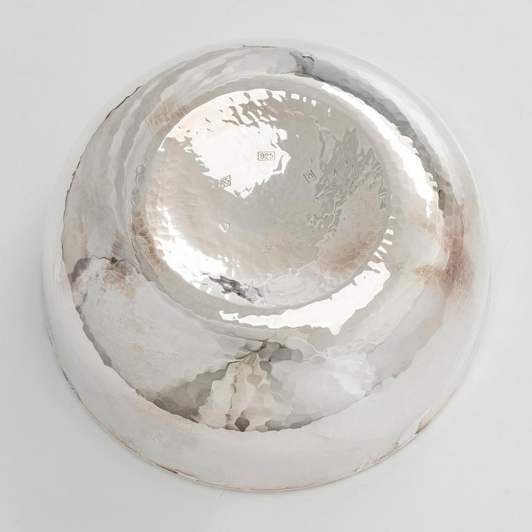 A sterling silver and enamel bowl, maker's mark of A. Tillander, Helsinki 2005.