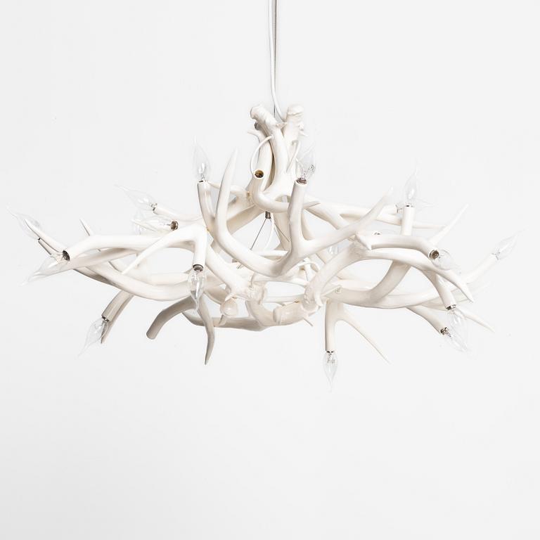 Jason Miller, a 'Superordinate Chandelier 12 Antlers,' ceiling lamp, Roll & Hill, USA.