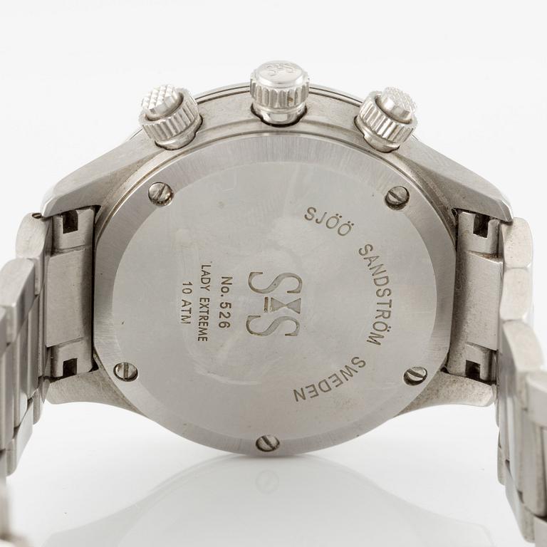 Sjöö Sandström, Lady Extreme, armbandsur, kronograf, 37 mm.