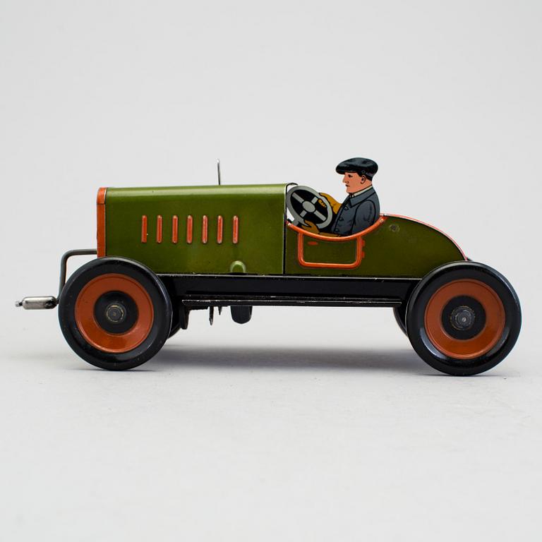 A tinplate Hessmobil by Johan Leonard Hess, Germany, ca 1930.