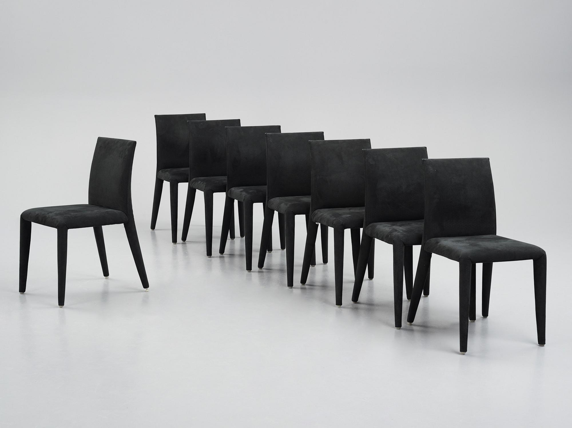 Mario Bellini, "Vol au vent", 8 chairs, Maxalto, B&B Italia, post 2001.