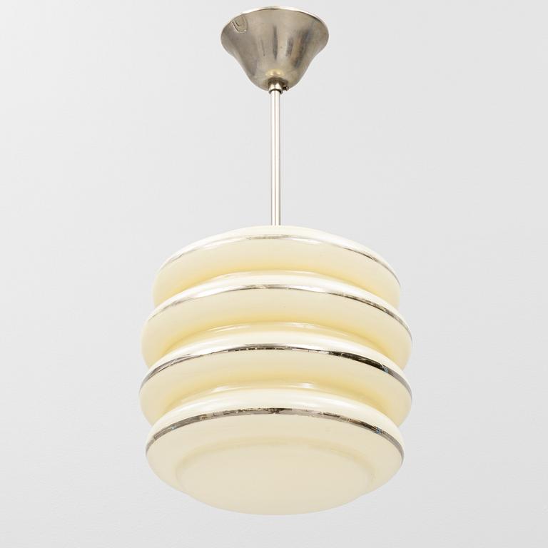 A Scandinavian Modern ceiling lamp, 1930's/40's, Norway.