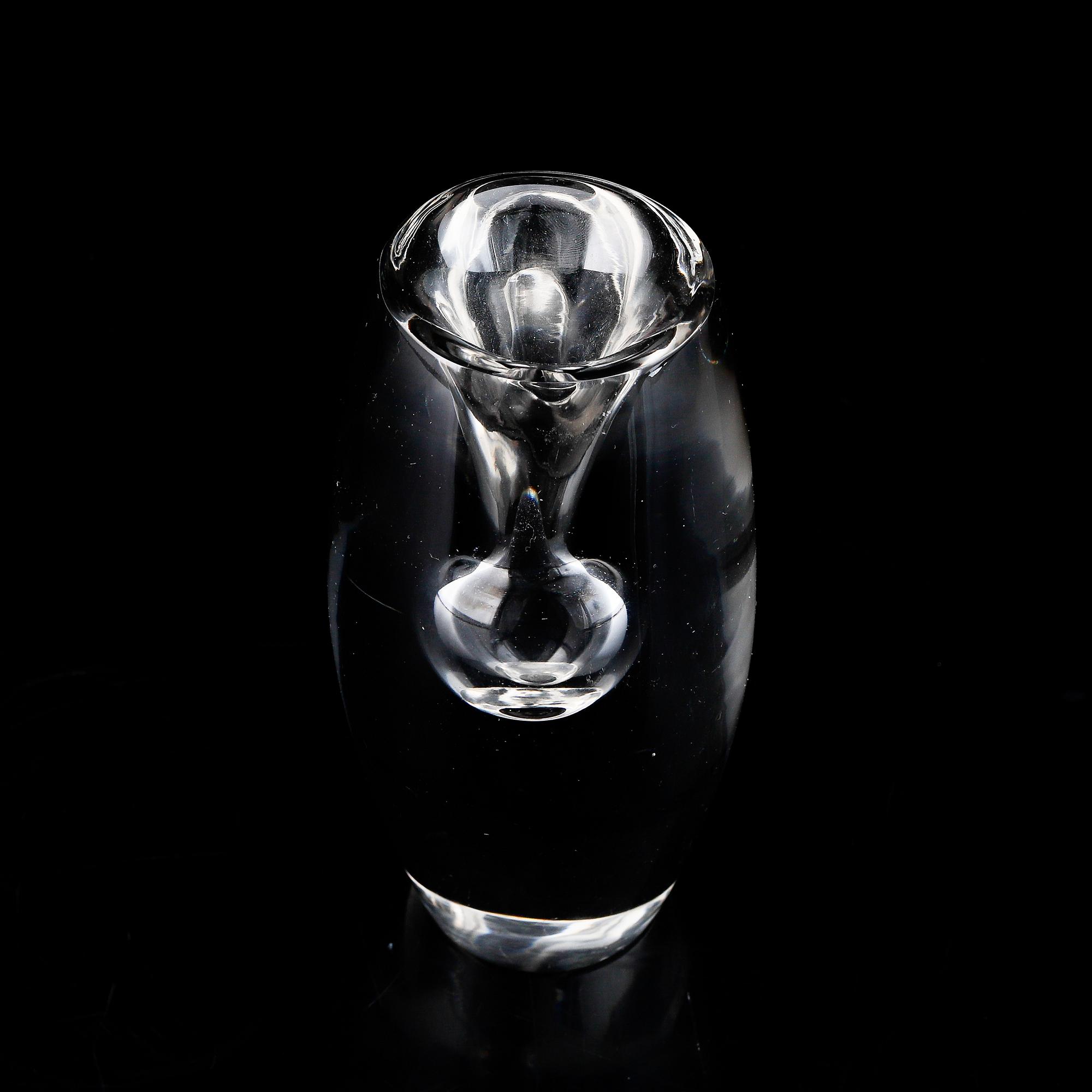 Tapio Wirkkala, glass vase, "Tokio", signed and dated -57.