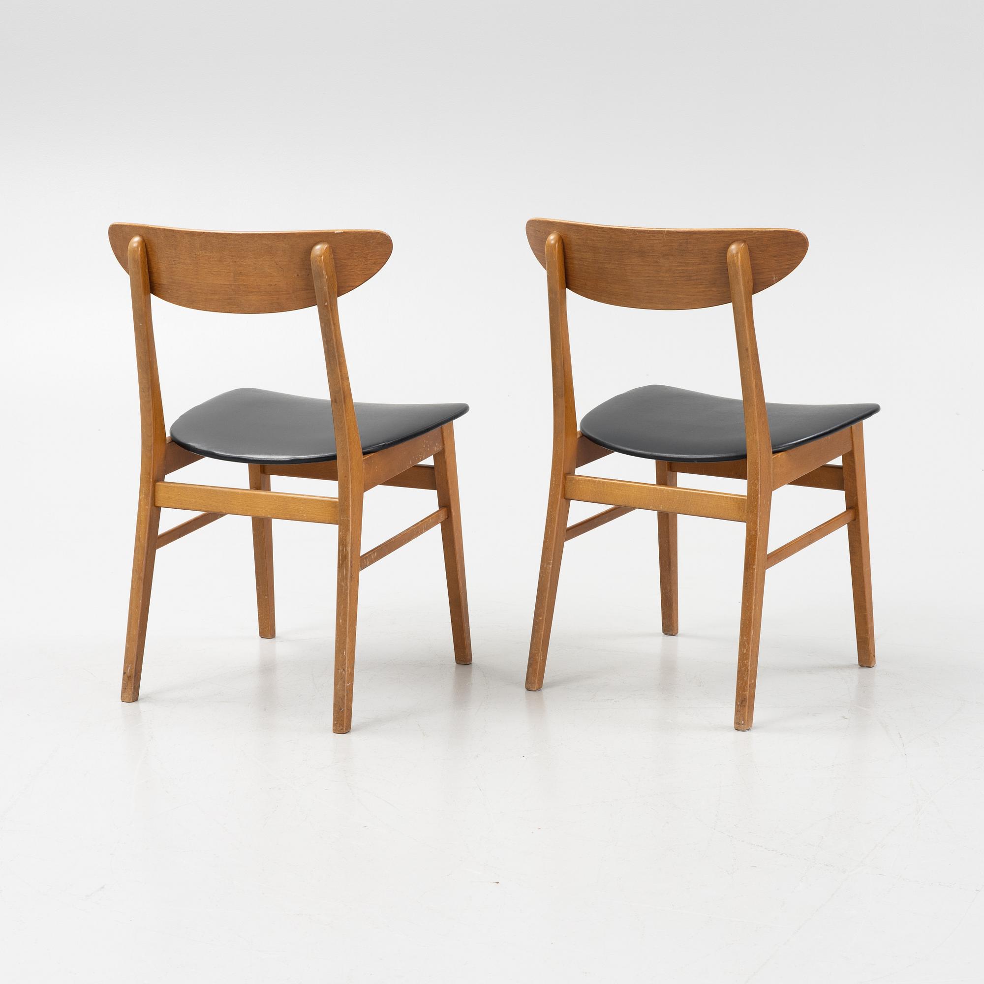 Stolar, 6 st, Farstrup, Danmark, 1960-tal.