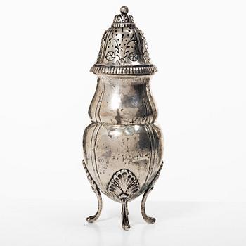 K. Anderson, a Rococo style silver shaker, Stockholm 1928.