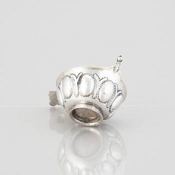 Kåsa, silver, möjligen Ferdinand Sehl d.ä. (1688-1731), Stockholm. Barock.