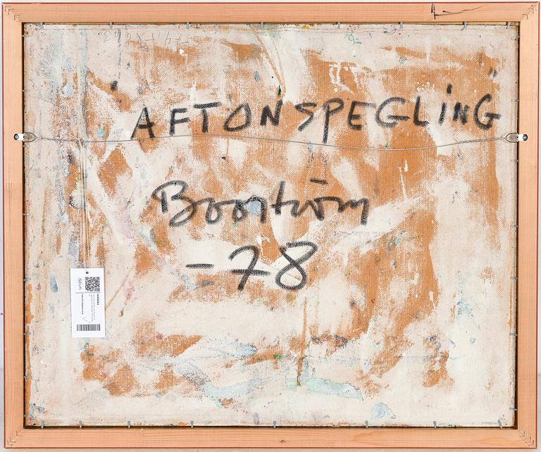 Harry Booström, oil on panel, signed and dated -78 verso.