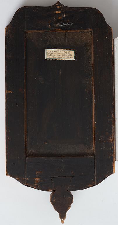 A pair of Late Baroque two-light girandole mirrors.