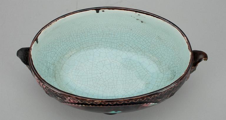 SKÅL, majolika, Arabia, 1800-talets slut.