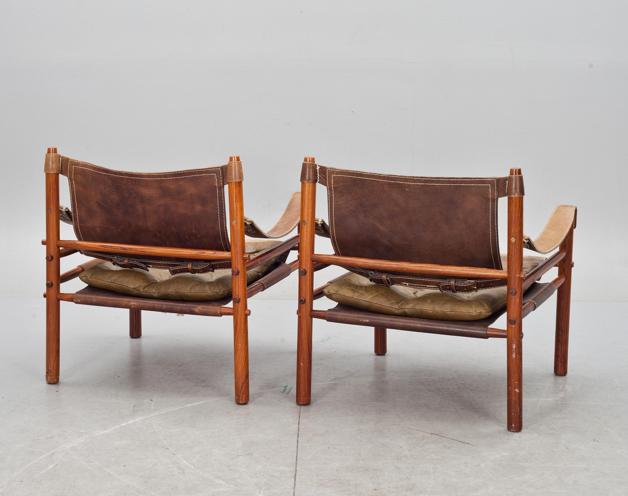 FÅTÖLJER, 2 st, "Sirocco", Arne Norell.