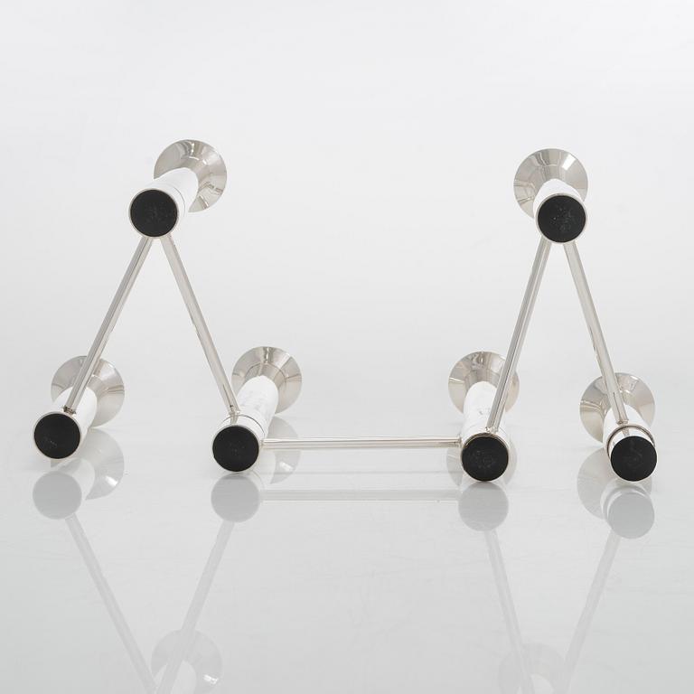 Tapio Wirkkala, a 'Nonstop' silver candelabrum, TW 432, numbered 74/90, for Kultakeskus, Hämeenlinna 2007.