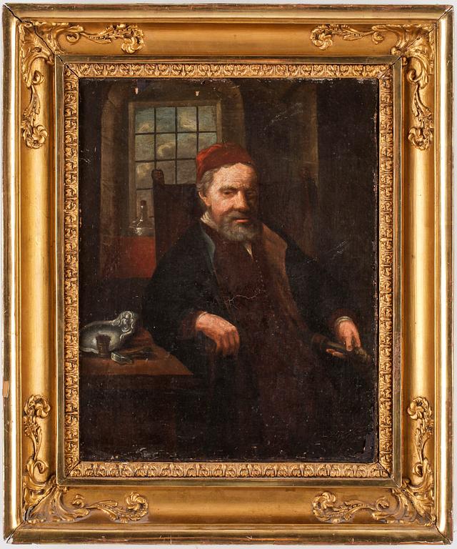 OKÄND KONSTNÄR, Olja på duk, 1800-tal, otydlig signatur.