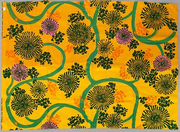 Six pieces of fabric from the third quarter of the 20th century.