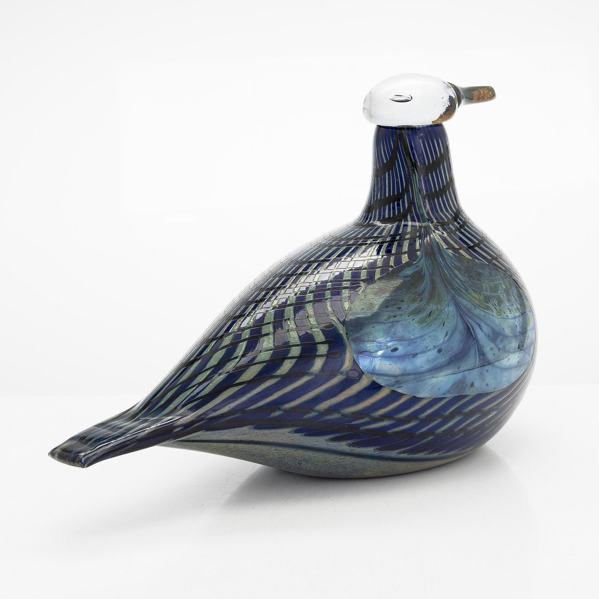 Oiva Toikka, glassfågel, signerad Oiva Toikka Nuutajärvi Notsjö 557/1000.