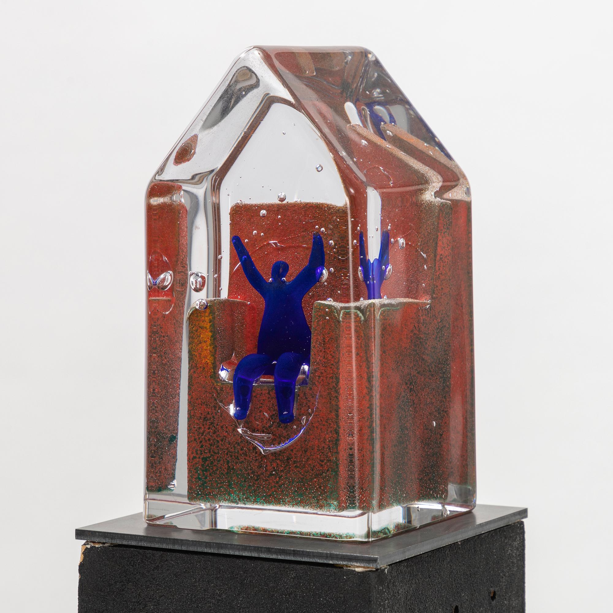 Kjell Engman, a unique sculpture, Kosta Boda.